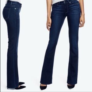 PAIGE Manhattan Mid Rise Slim Boot Jeans